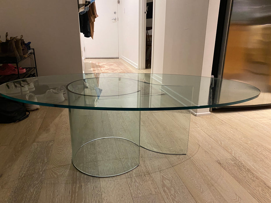 Fiam Italy Curved Coffee Table