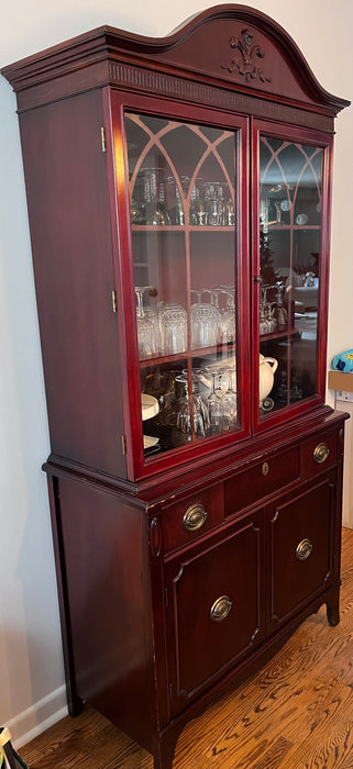 Mahogany Red Hutch