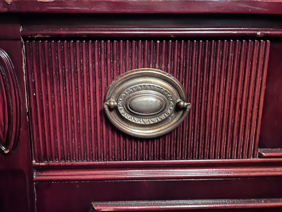 Mahogany Red Hutch