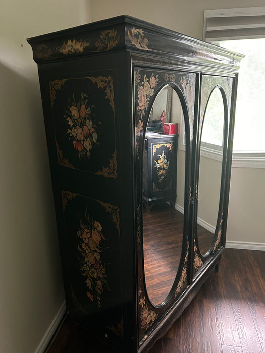 Vintage Rose Armoire