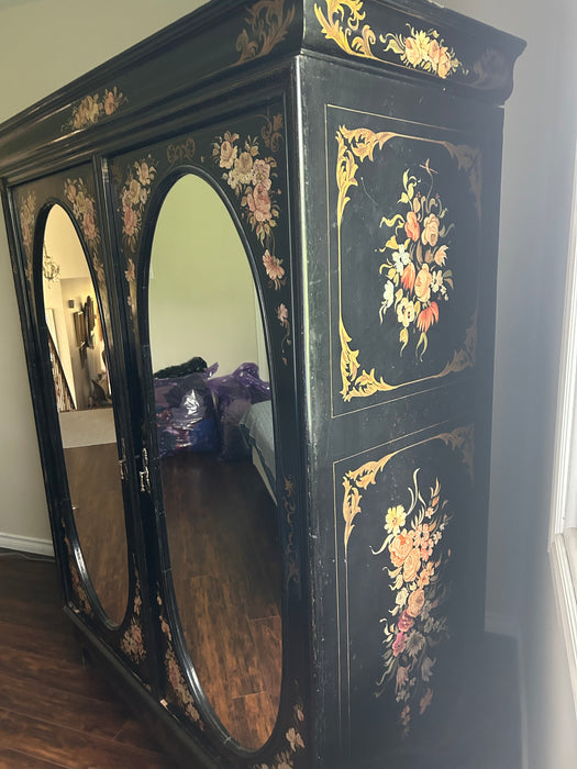 Vintage Rose Armoire