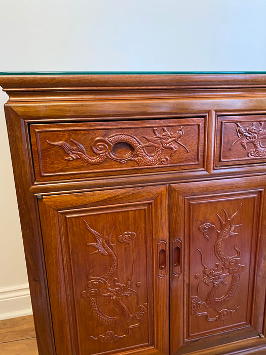 Dragon Carved Rosewood Sideboard