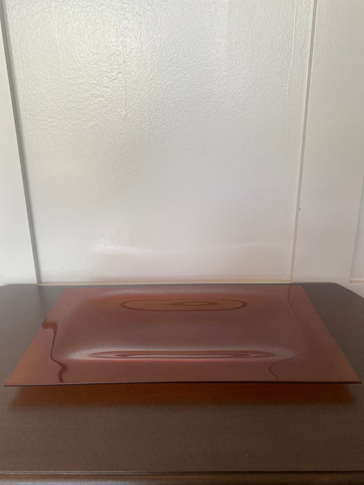 Vintage Orange Glass Tray